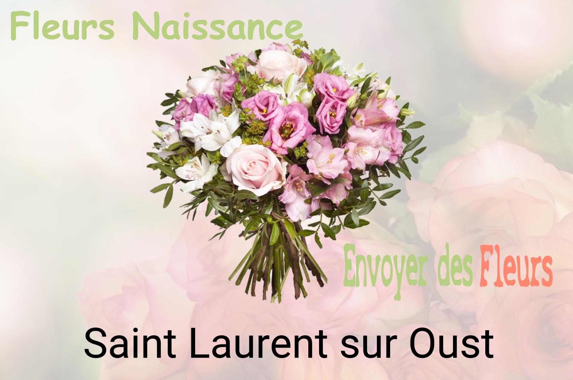 Bouquet de fleurs de naissance livré à Saint-Laurent-sur-Oust